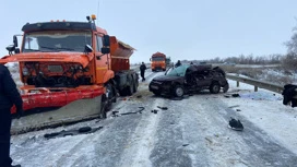 Под Волгоградом взрослый и подросток погибли в ДТП с участием "Камаза"