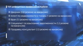 Рабочие профессии в дефиците на Кубани