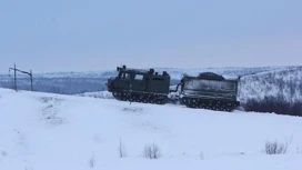 На Северном флоте провели занятия по вождению боевых машин в сложных метеоусловиях