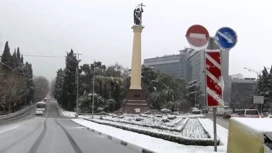 В Краснодарском крае дожди сменяют снегопады