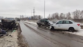 Водитель иномарки погиб в массовом ДТП в Удмуртии