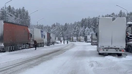 Ограничили движение для большегрузов и автобусов на федеральной трассе Р-258 "Байкал"