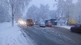 ДТП с участием школьного автобуса произошло в Йошкар-Оле