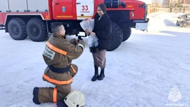 С огнем в сердце: томский пожарный сделал предложение руки и сердца