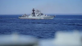 The crew of the ship "Vice-Admiral Kulakov" struck simulated targets in the Barents Sea.