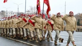 Йошкар-олинское отделение "Юнармии" приняло участие в Параде Памяти в Самаре