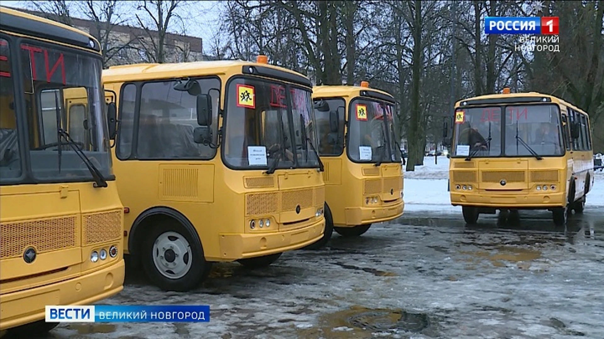 В городские и сельские школы 11-ти районов Новгородской области отправились 17 новых автобусов