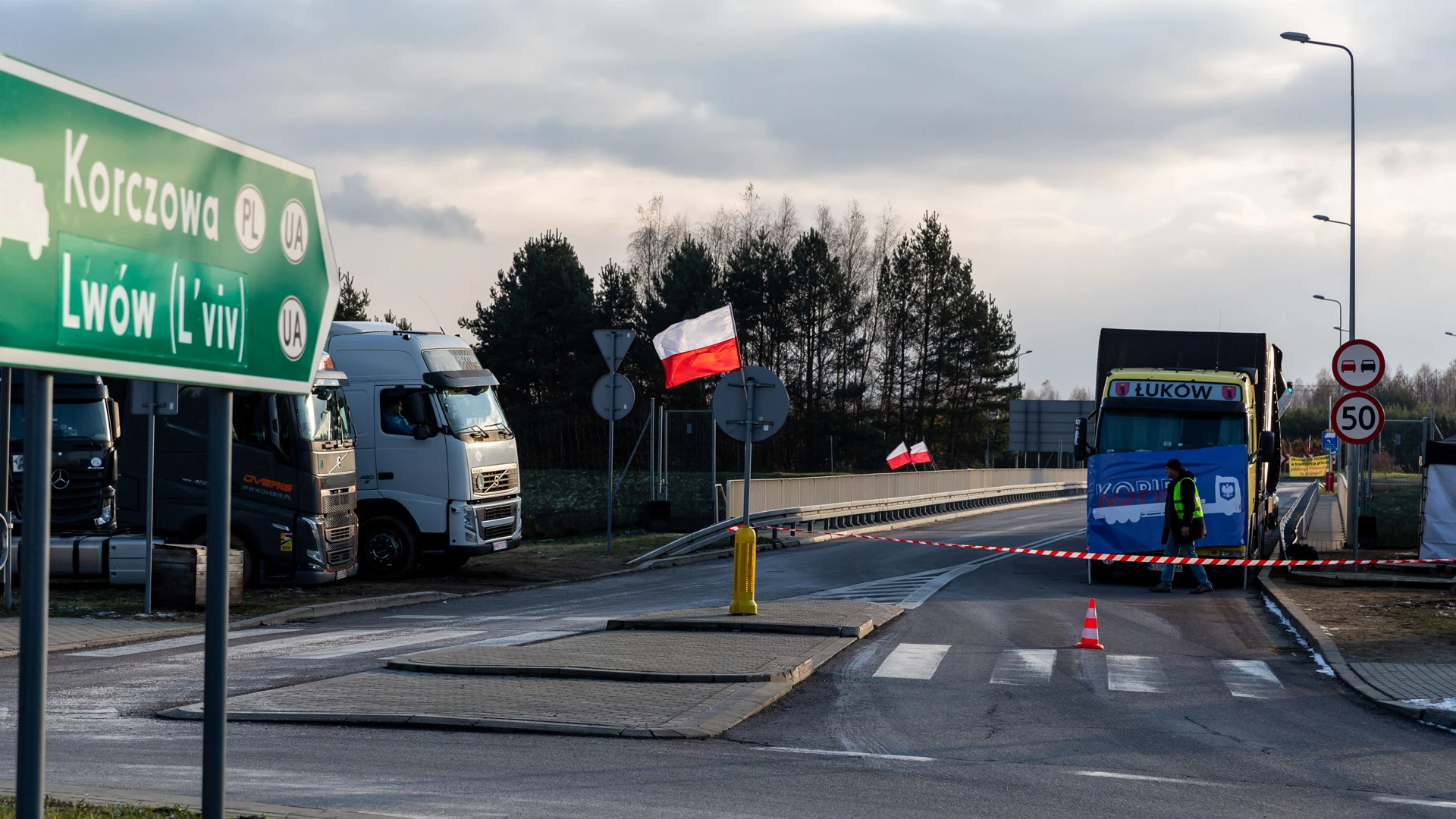 Польские водители намерены вновь заблокировать КПП на границе с Украиной