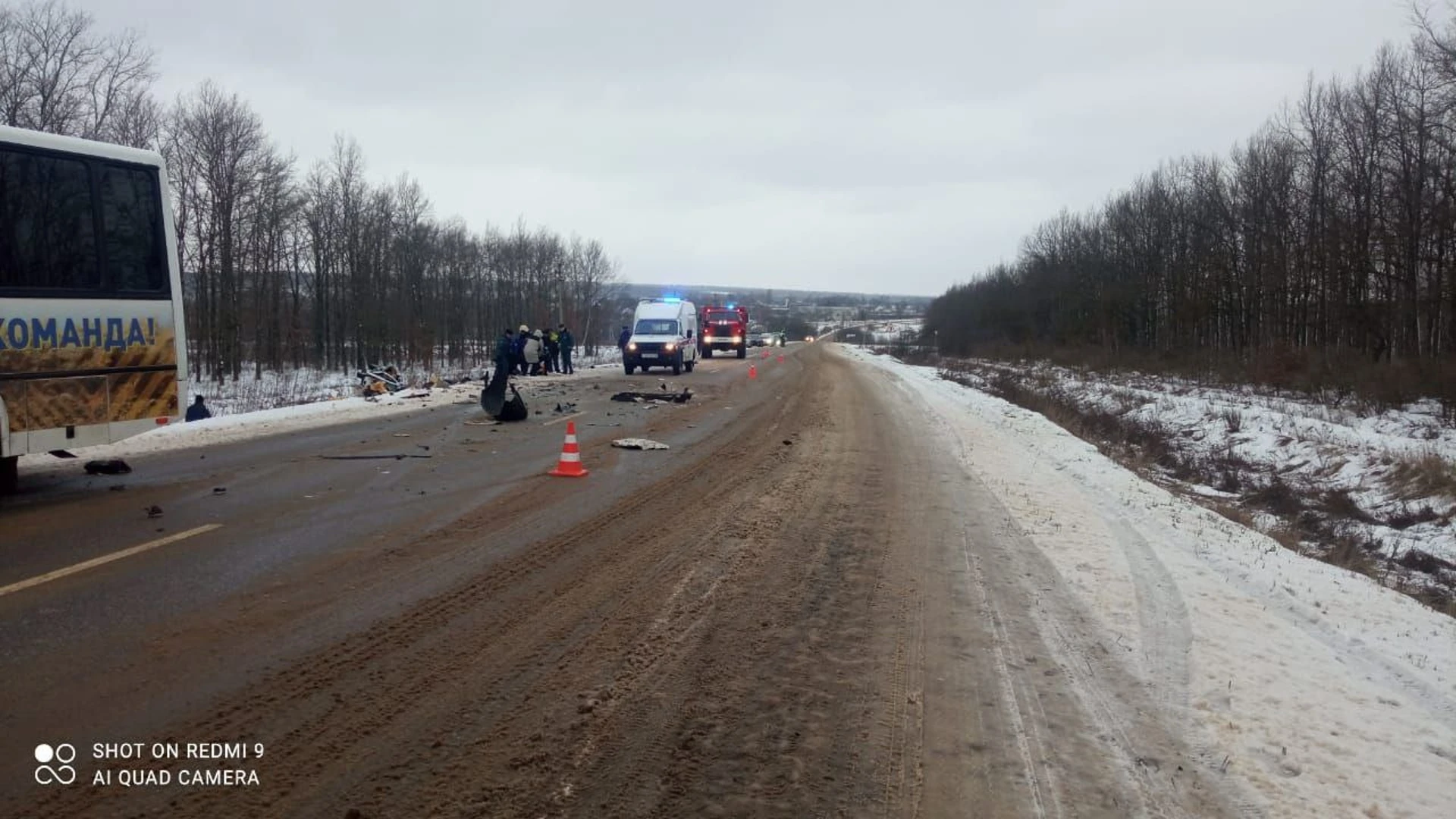 Два пассажира погибли и 9 пострадали в ДТП с двумя автобусами под Липецком