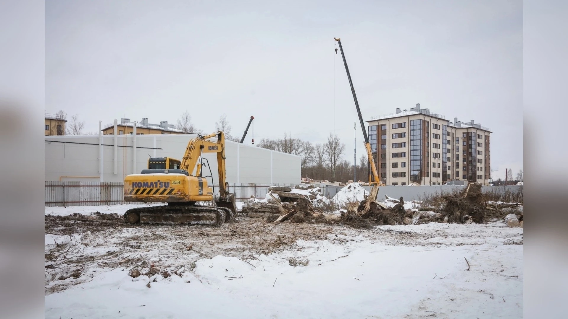 В Рыбинске на улице Корнева началось строительство дома для переселенцев из аварийного жилья