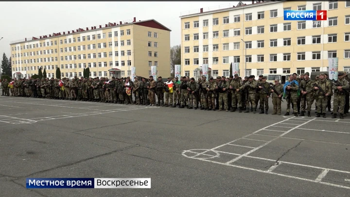 Местное время. Воскресенье. Алания Во Владикавказе проводили очередную группу мобилизованных для выполнения задач в зоне СВО