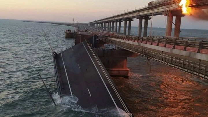 ЧП Появились кадры ЧП на Крымском мосту