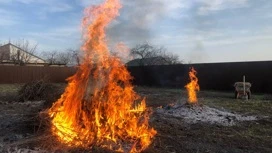 Из-за горящих сараев в Липецке пострадала 42-летняя хозяйка дома