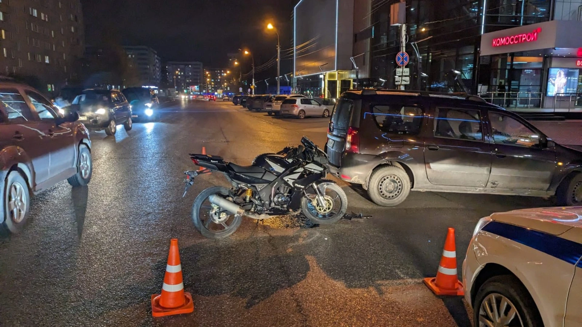 Девушка-мотоциклистка пострадала в ДТП в Ижевске