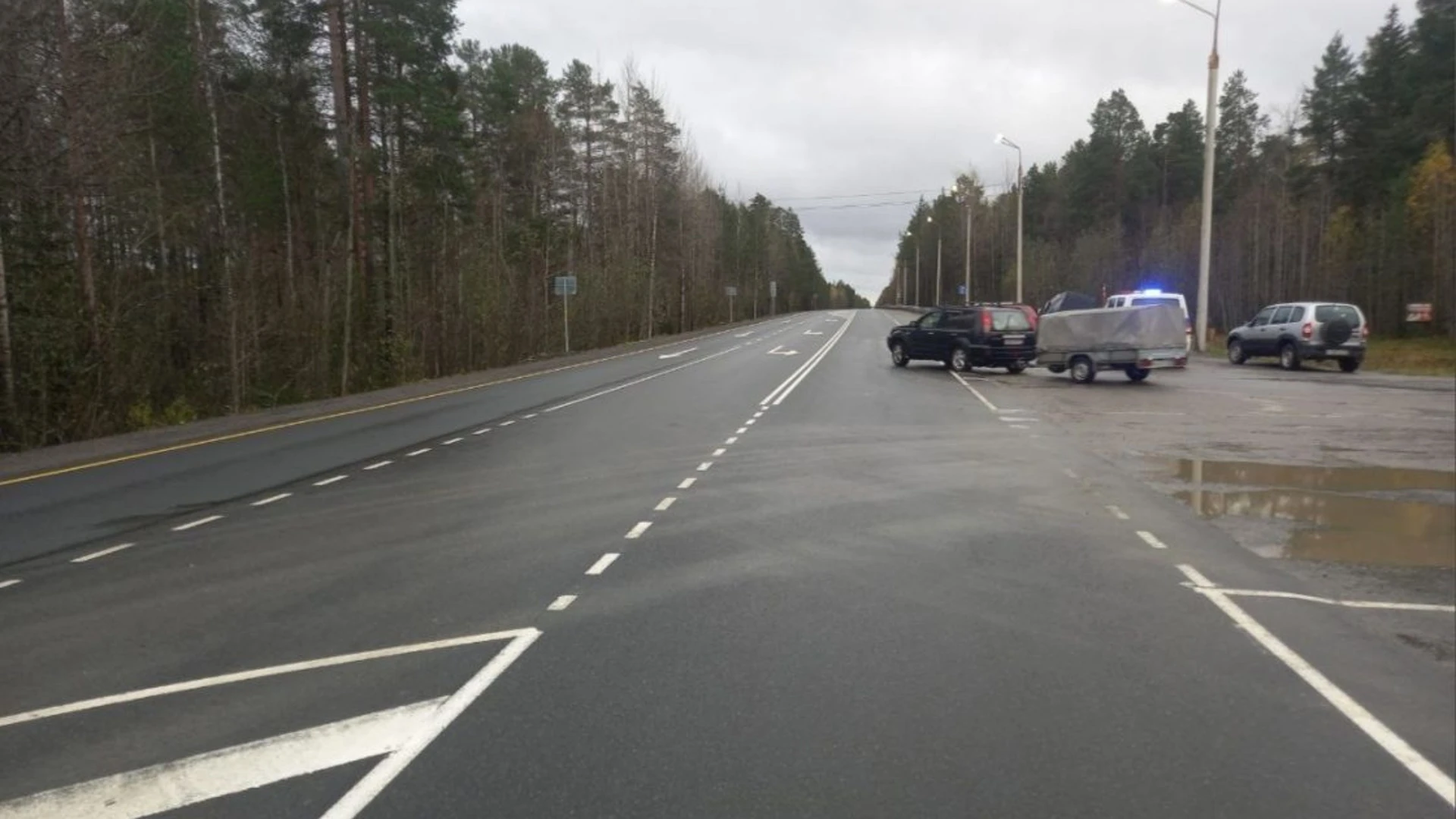 Два автомобиля столкнулись в Беломорском районе