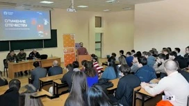 Os alunos da SKGMI se reuniram com veteranos do SVO no âmbito do projeto "Knowledge.Heroes"