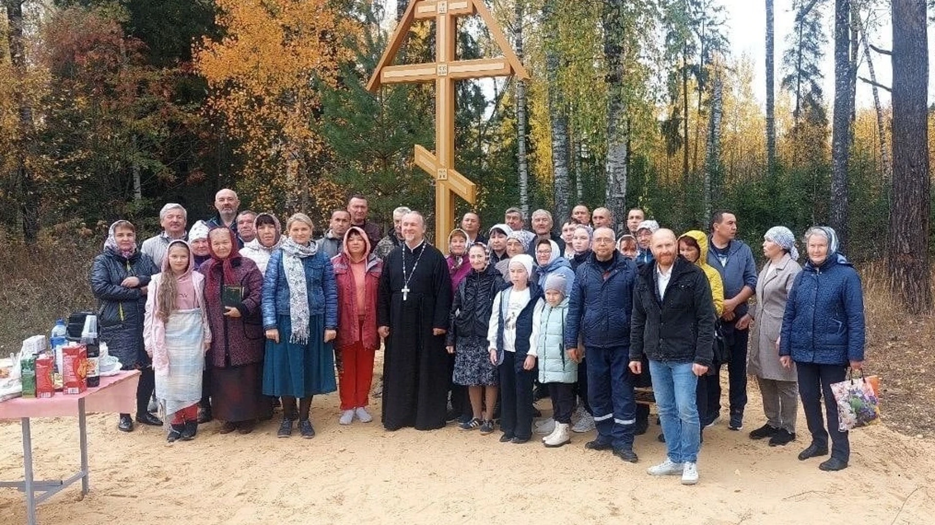 В Оршанском районе освящён поклонный крест