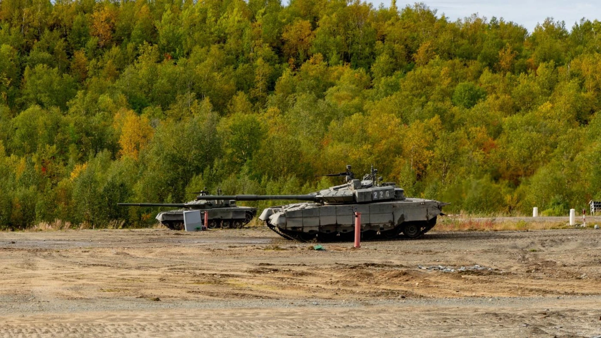 Танкисты Северного флота провели стрельбы на полигоне в Печенгском округе