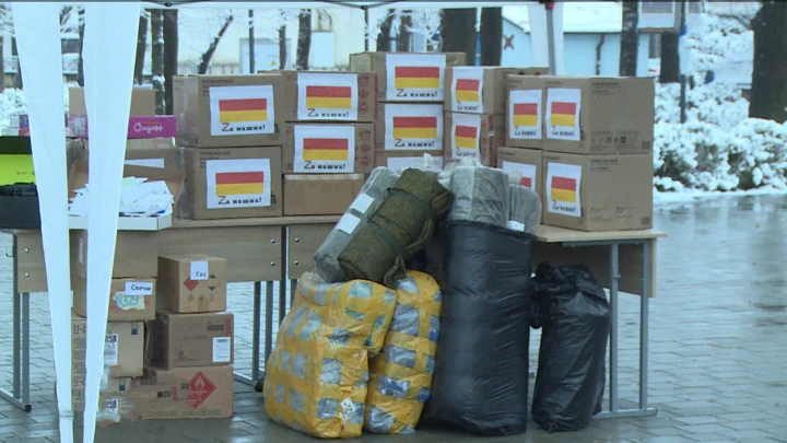 قُد In kindergartens and schools of Chernihiv district of Zaporozhye region sent humanitarian cargo from North Ossetia