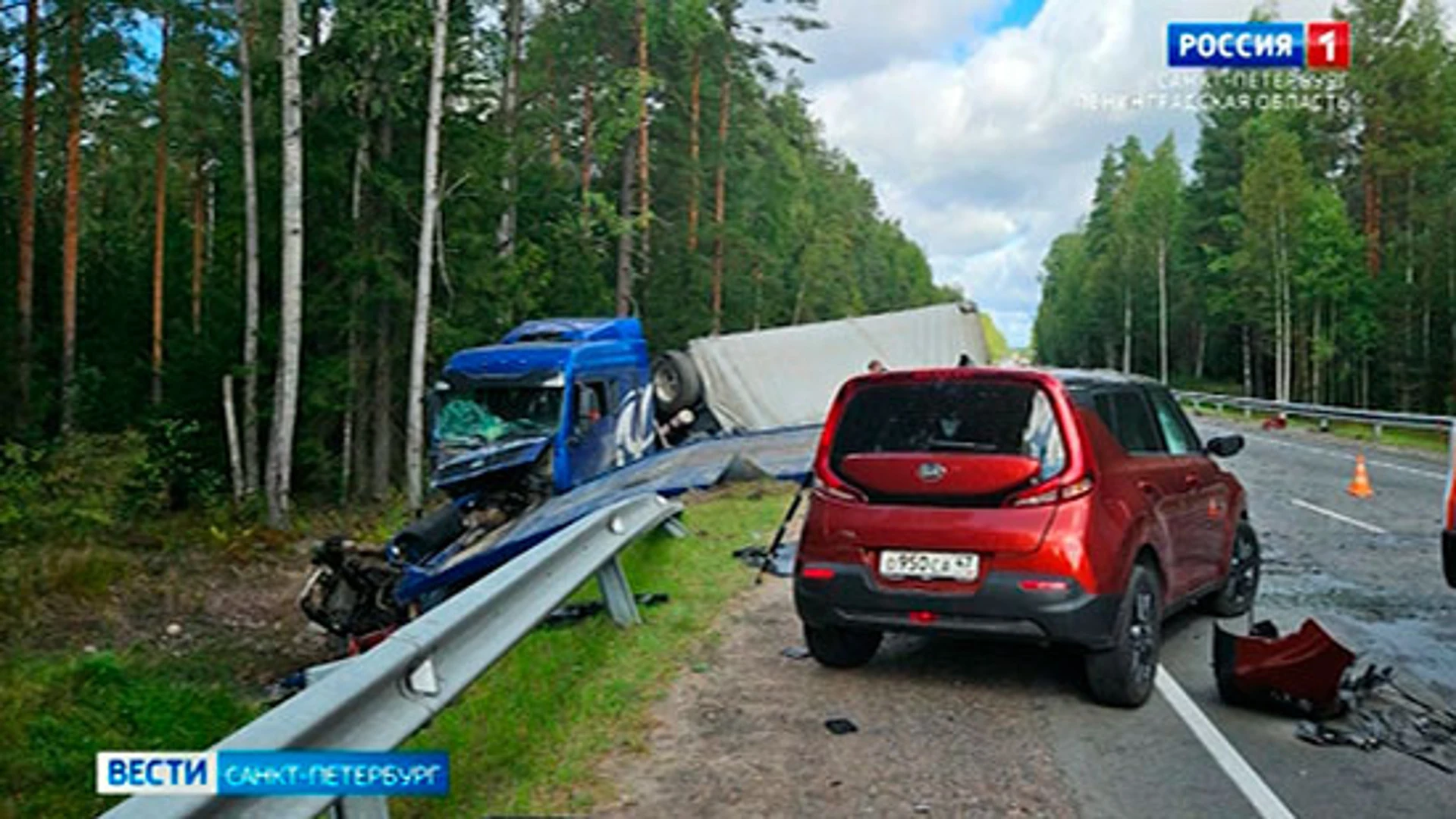 Два человека погибли в массовой аварии на трассе "Сортавала"