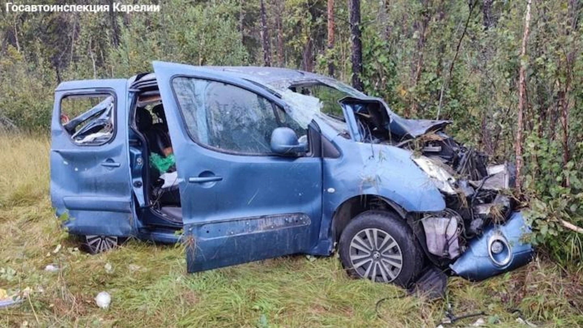 Трех жителей Мурманской области госпитализировали в результате ДТП в Карелии