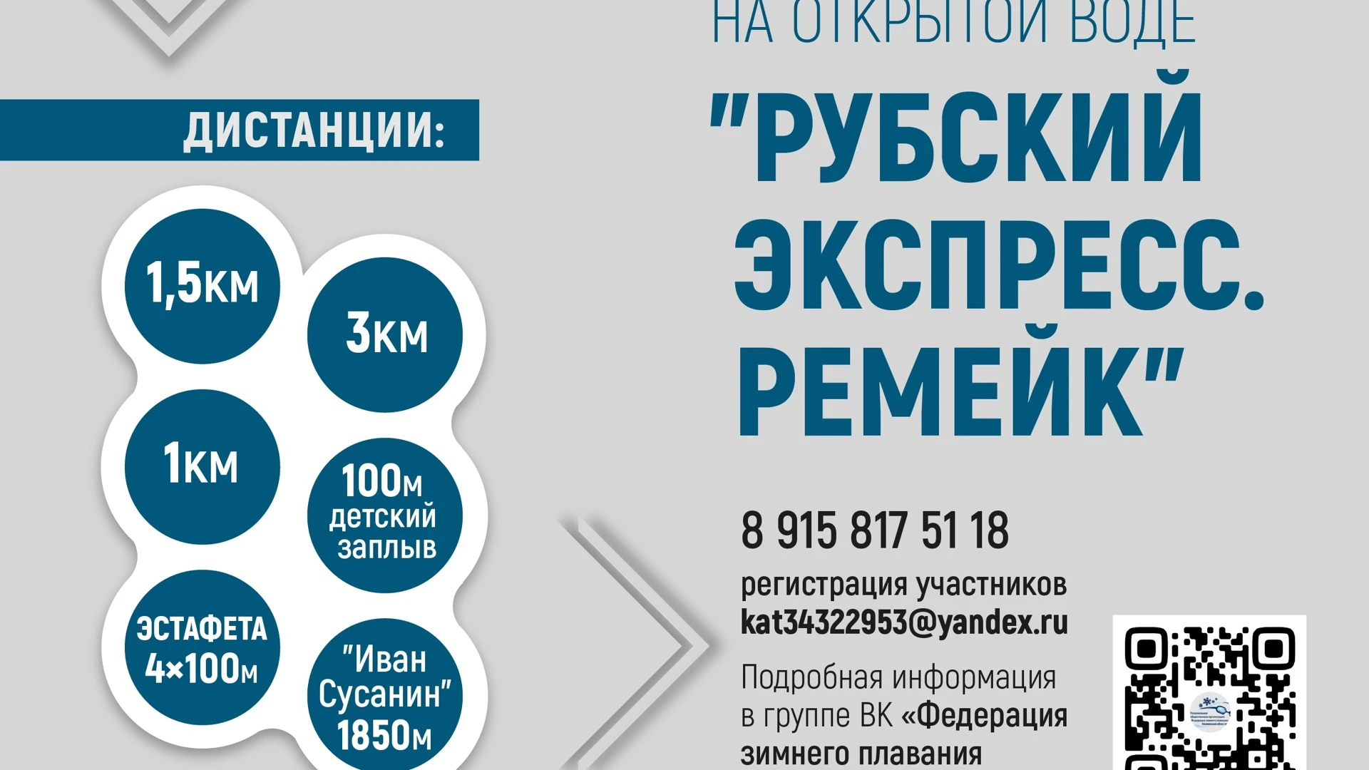 В воскресенье в Ивановской области состоится фестиваль плавания "Рубский экспресс. Ремейк"