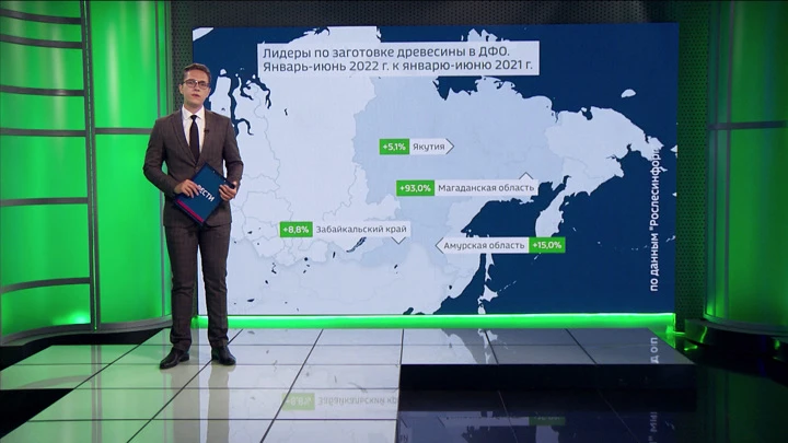 Экономика. Амурская область Более 800 тысяч кубометров древесины заготовили в Приамурье за полгода