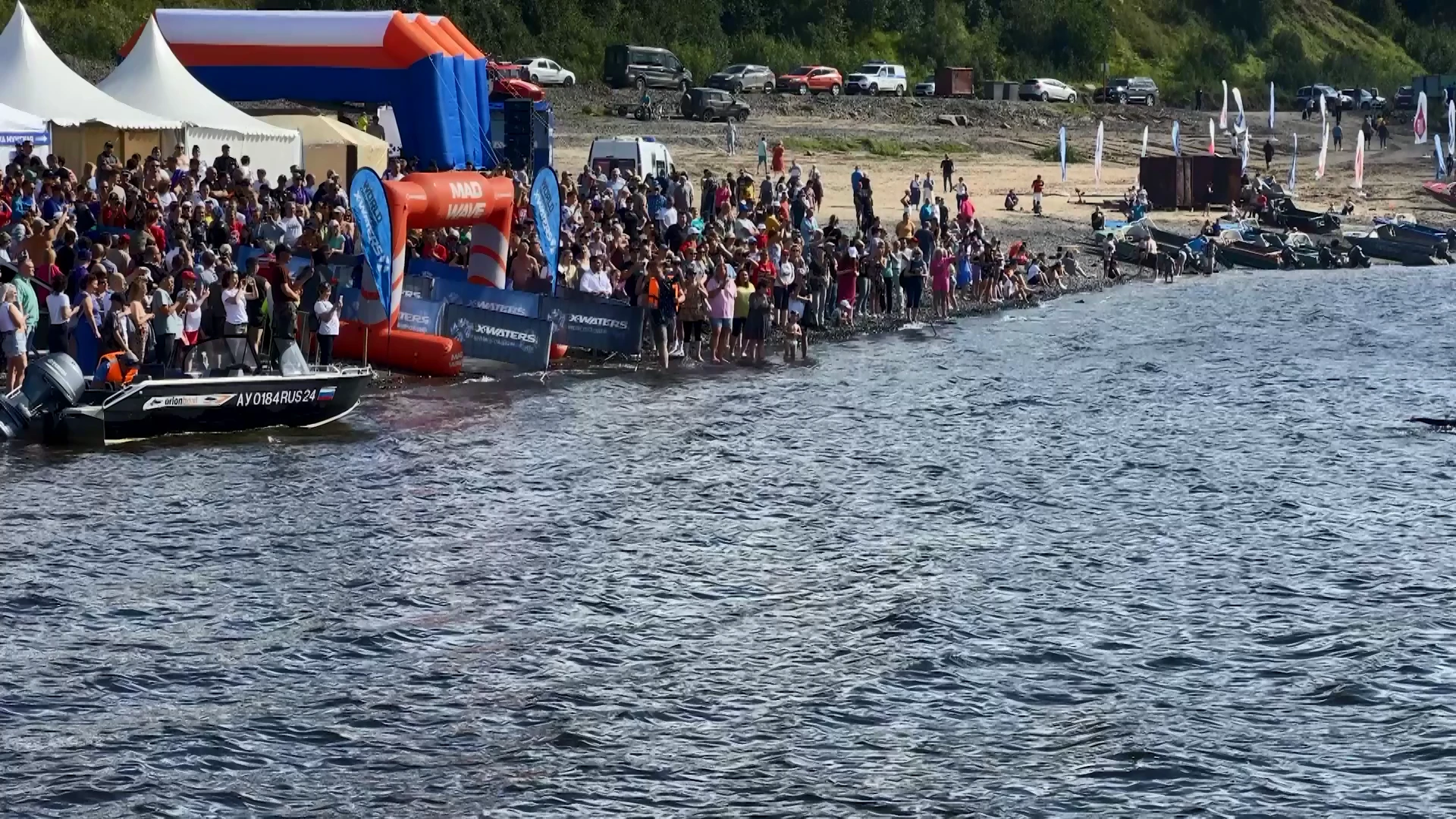 В Дудинке прошел этап чемпионата по плаванию на открытой воде X-Waters Yenisei-2023