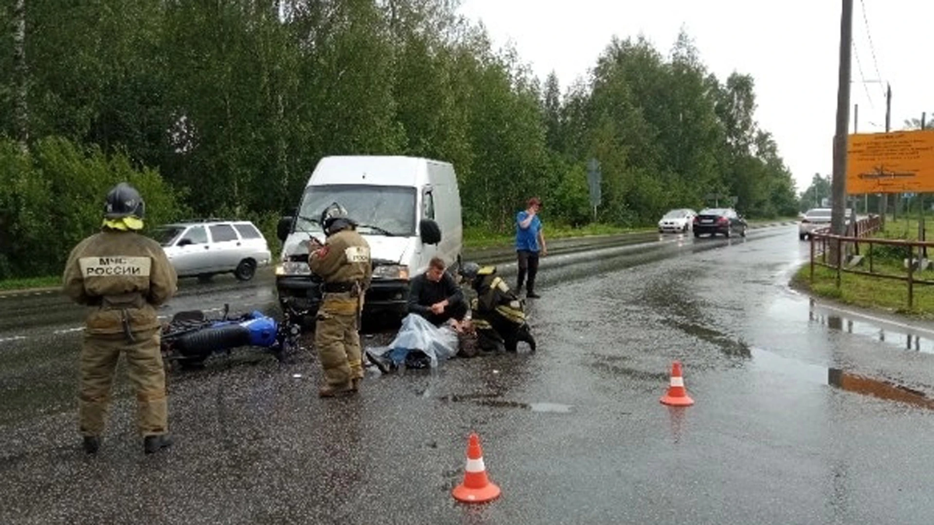 В Рыбинске в ДТП пострадал водитель мопеда