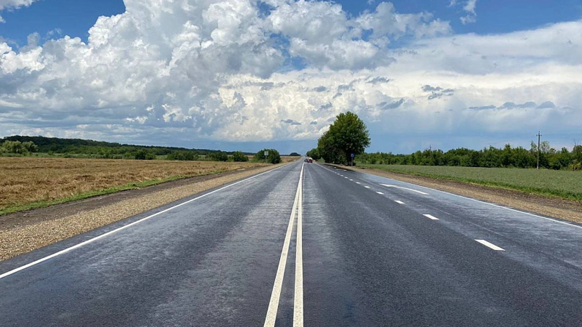 Автомобильную дорогу отремонтировали в Каневском районе