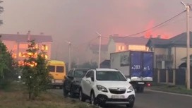 Крупный пожар в воронежском селе повредил три жилых дома