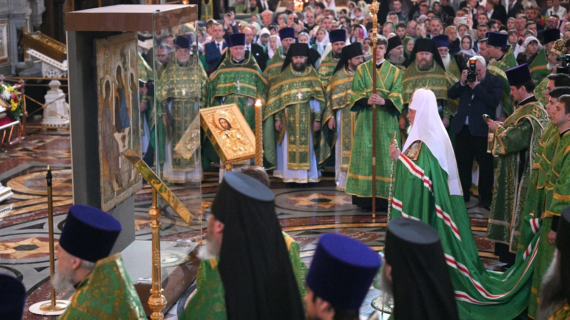 В храме Христа Спасителя можно поклониться рублевской "Троице"