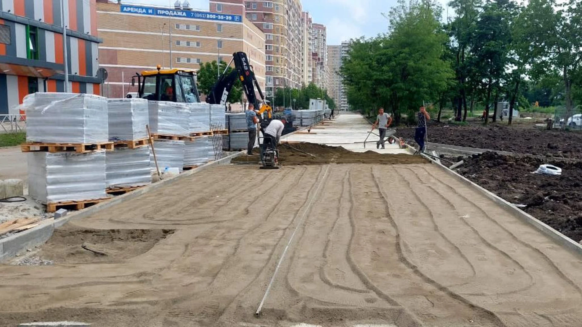 В Краснодаре благоустраивают Николаевский бульвар