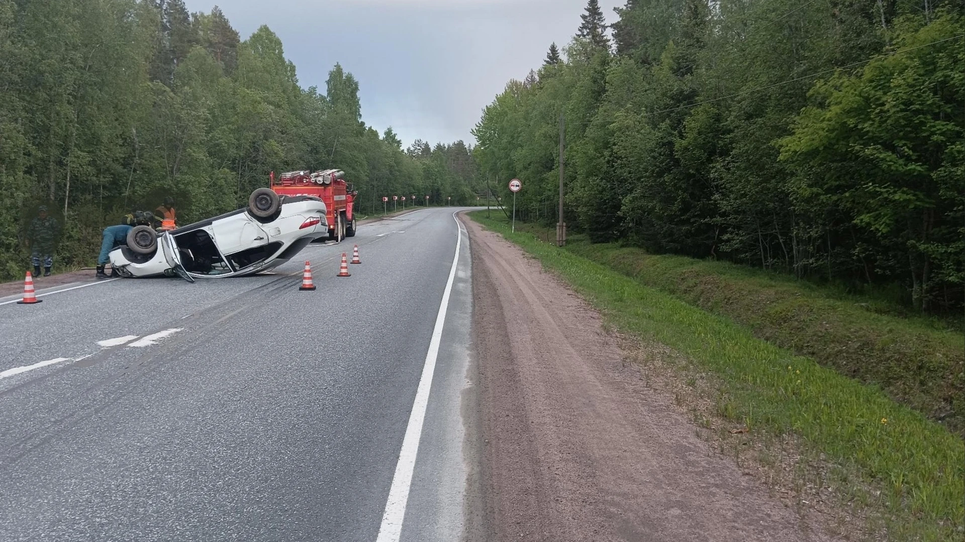 Два человека получили травмы в ДТП в Питкярантском районе