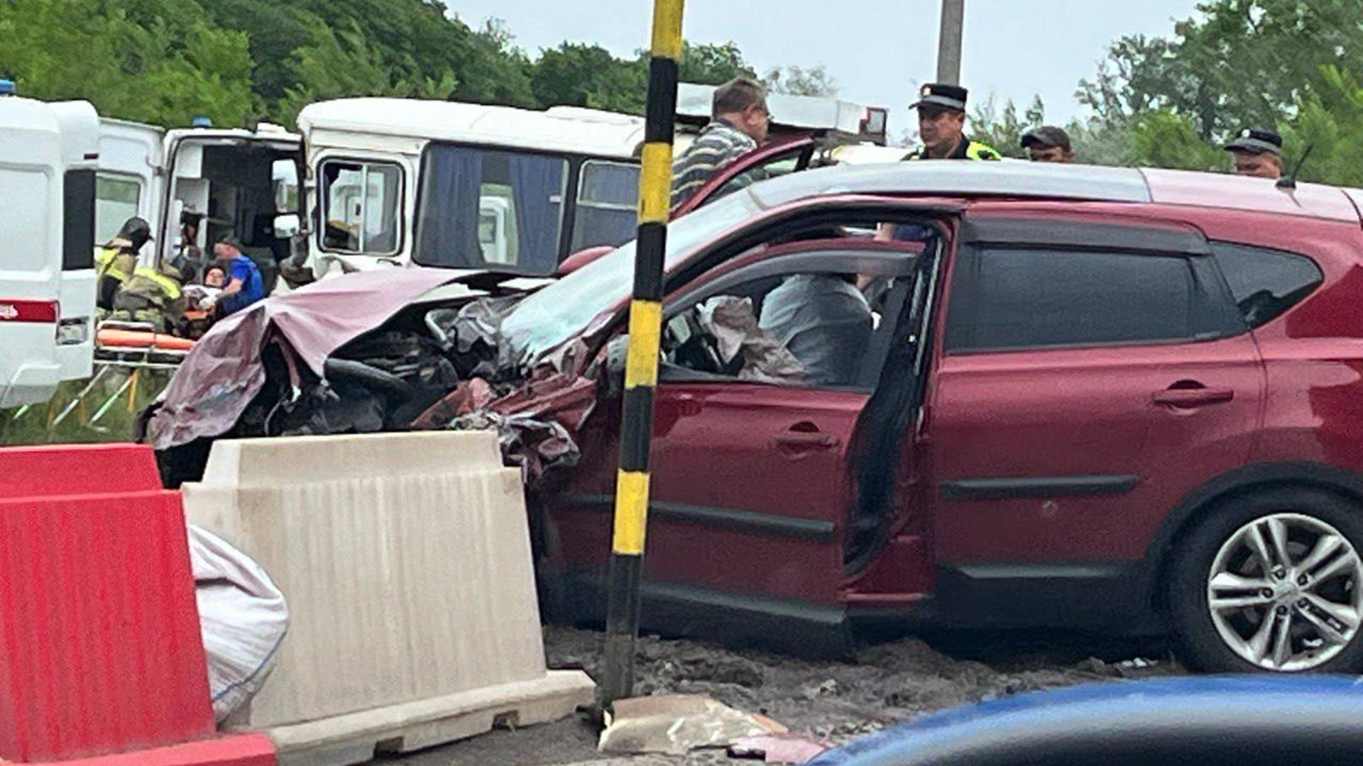 Семь человек пострадали в ДТП с автобусом в Ульяновской области