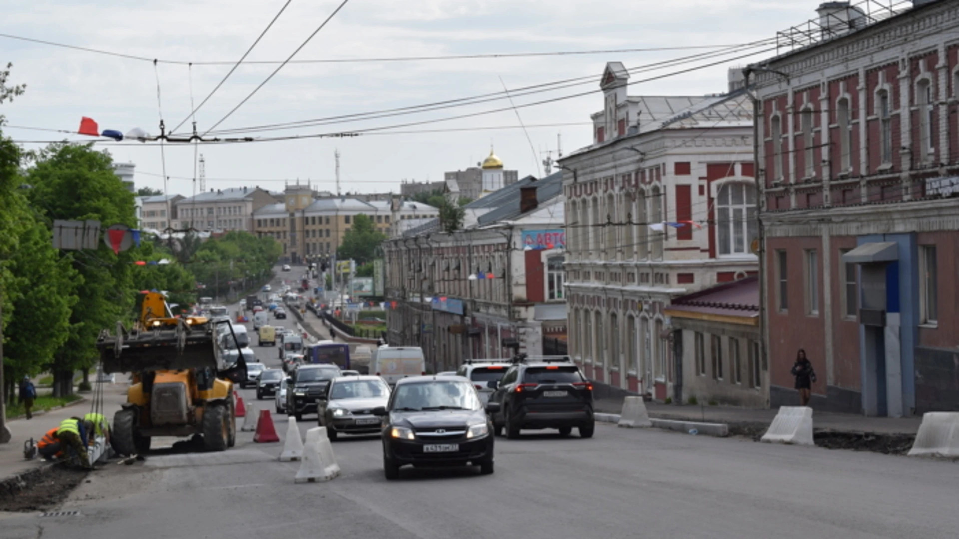 На проспекте Ленина в Иванове появятся выделенные полосы для общественного транспорта