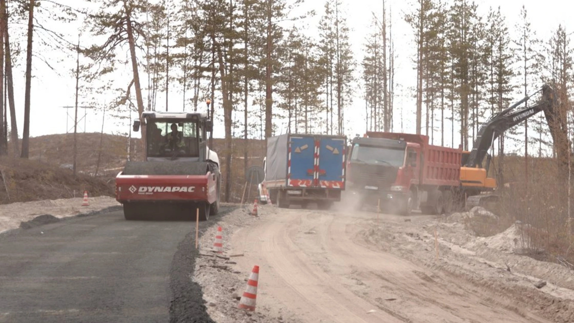 В Сегежском районе обновляется последний участок автодороги "Кола"