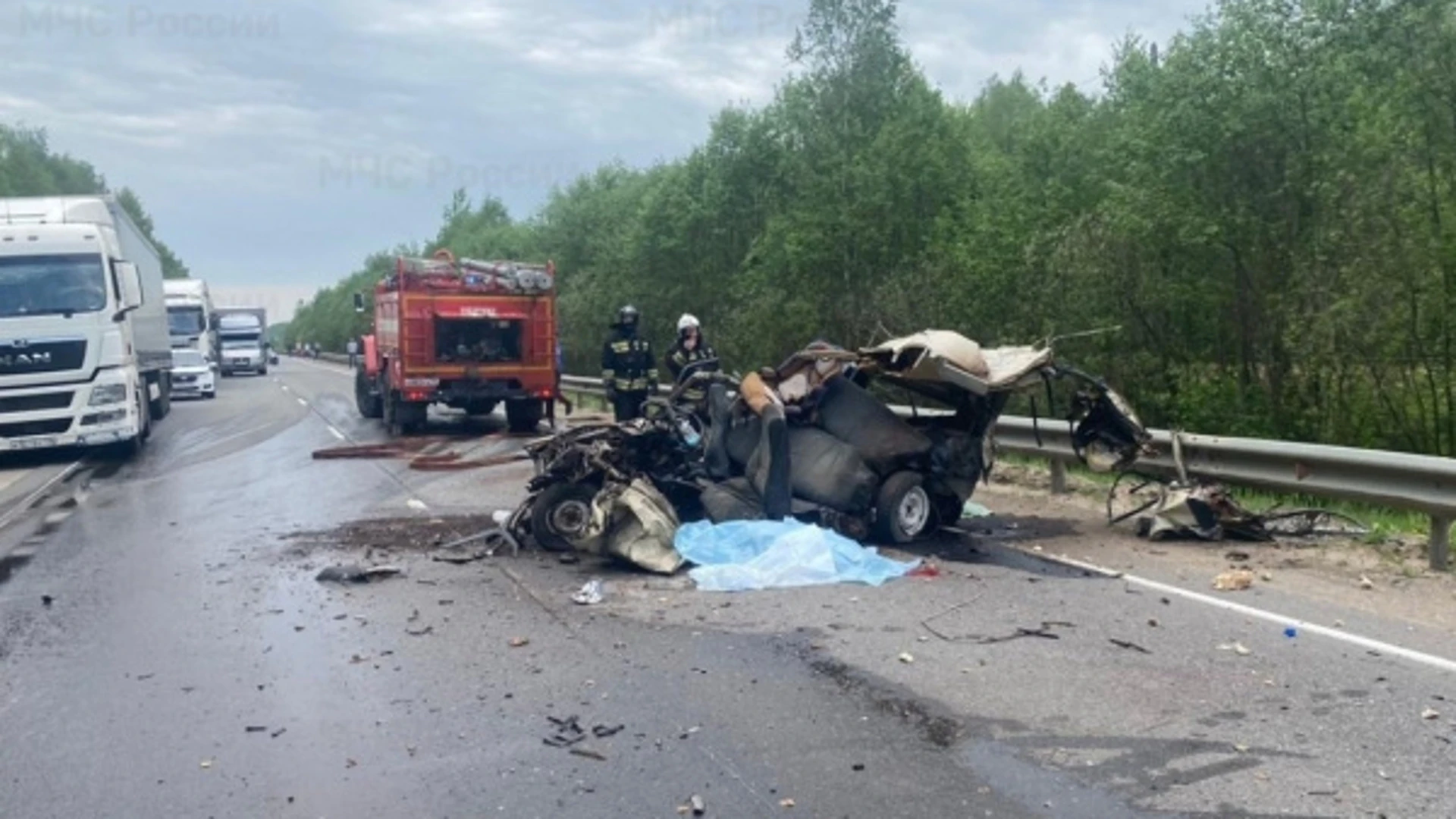 Водитель погиб в аварии на дороге под Костромой