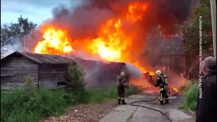 Вести Поморья Накануне произошел крупный пожар в Архангельске