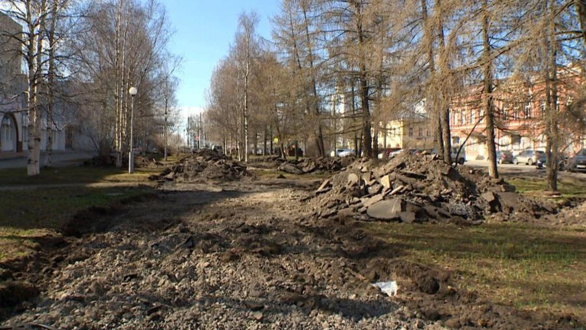 В Архангельске приступили к благоустройству территорий – победителей голосования по проекту "Комфортная среда"