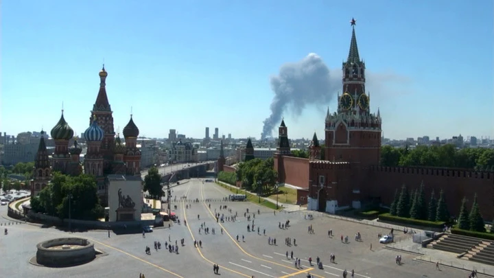 Новости На юге Москвы начался пожар