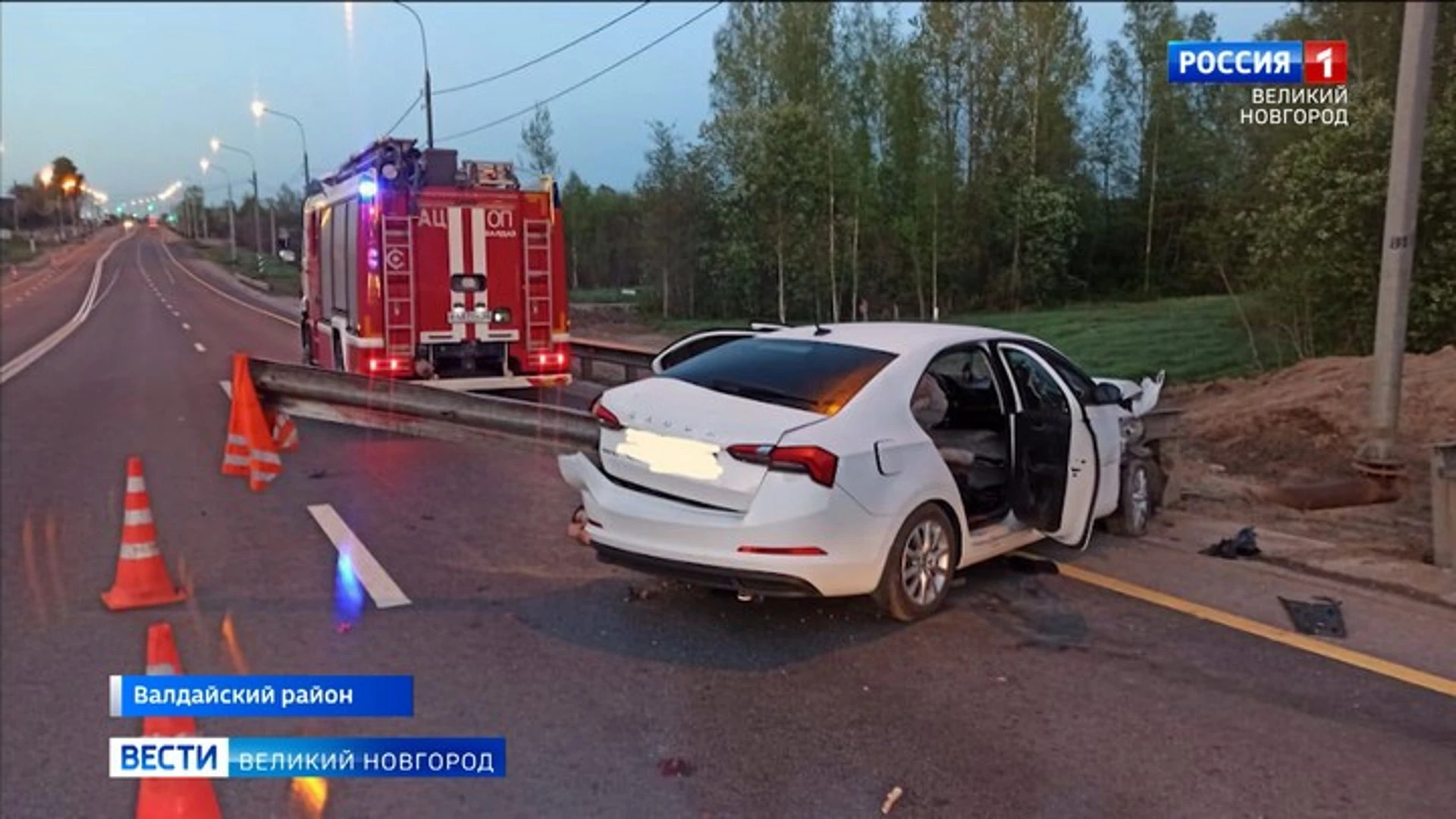 На федеральной трассе М-10 в Валдайском районе произошло ДТП со смертельным исходом