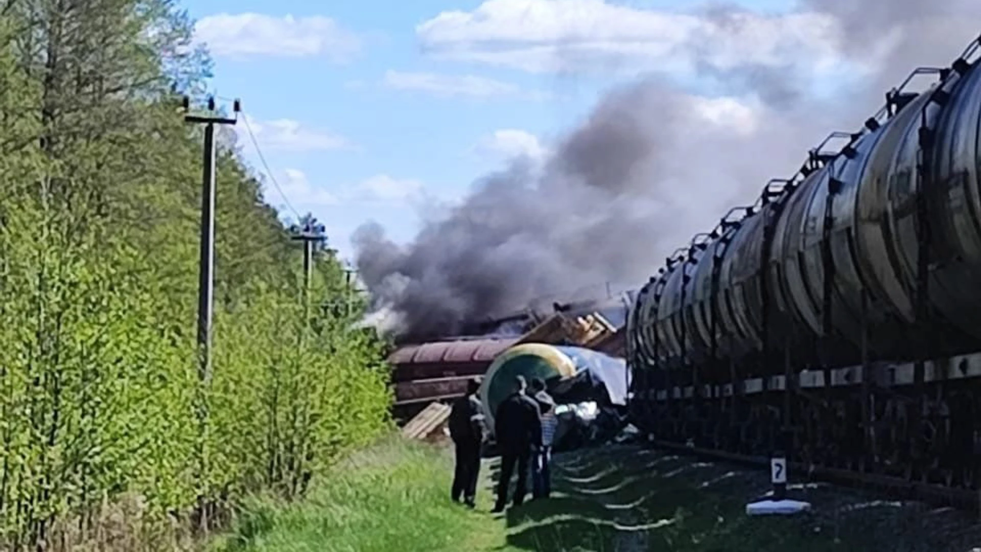 В Брянской области подорвали железную дорогу