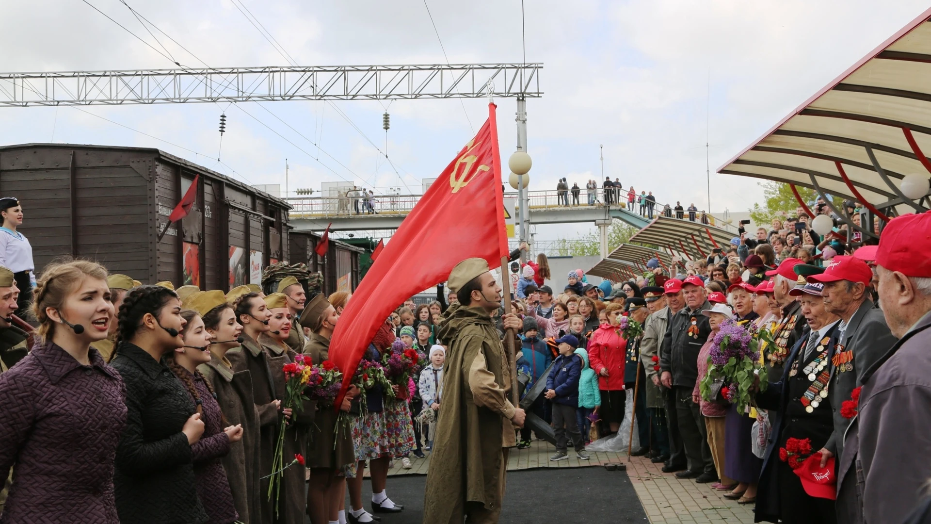 Ретро-поезд "Победа" сегодня прибудет в Белореченск