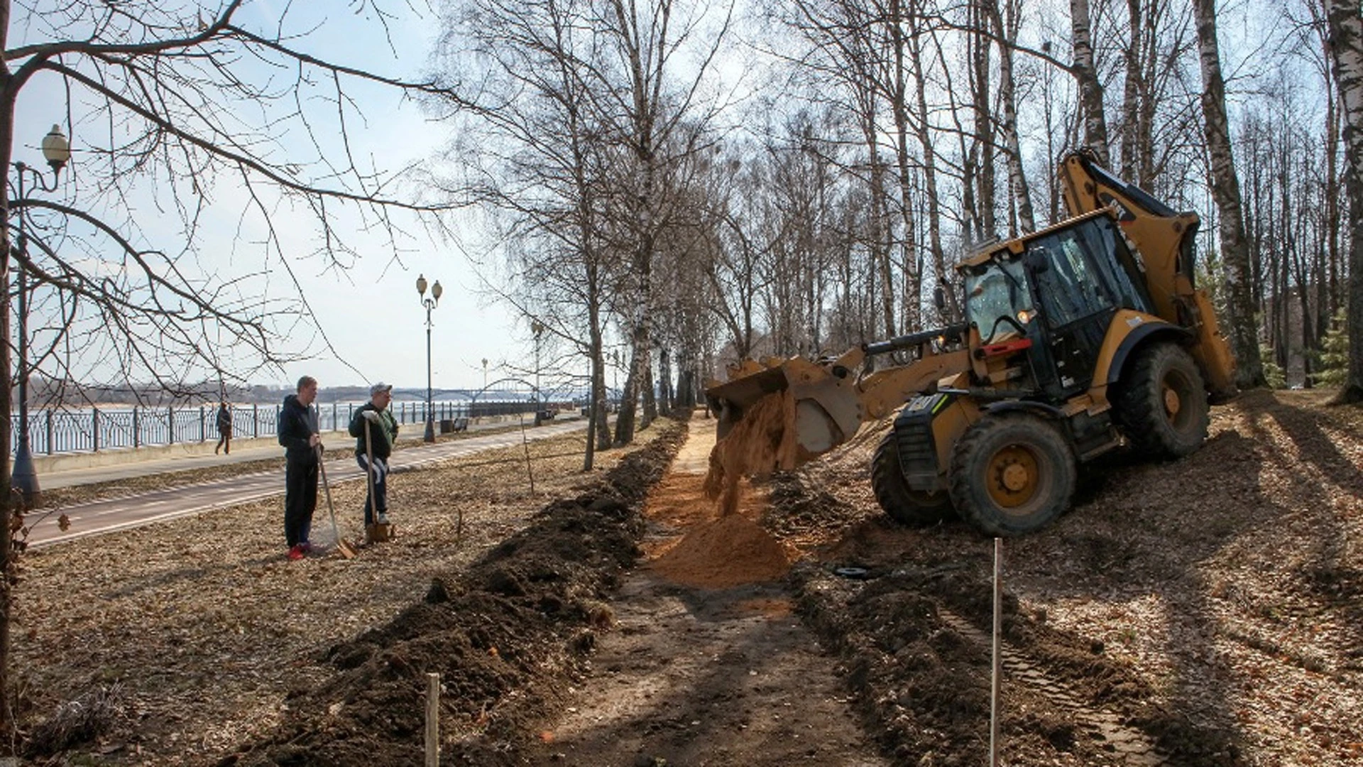 В Рыбинске начался второй этап благоустройства Волжского парка