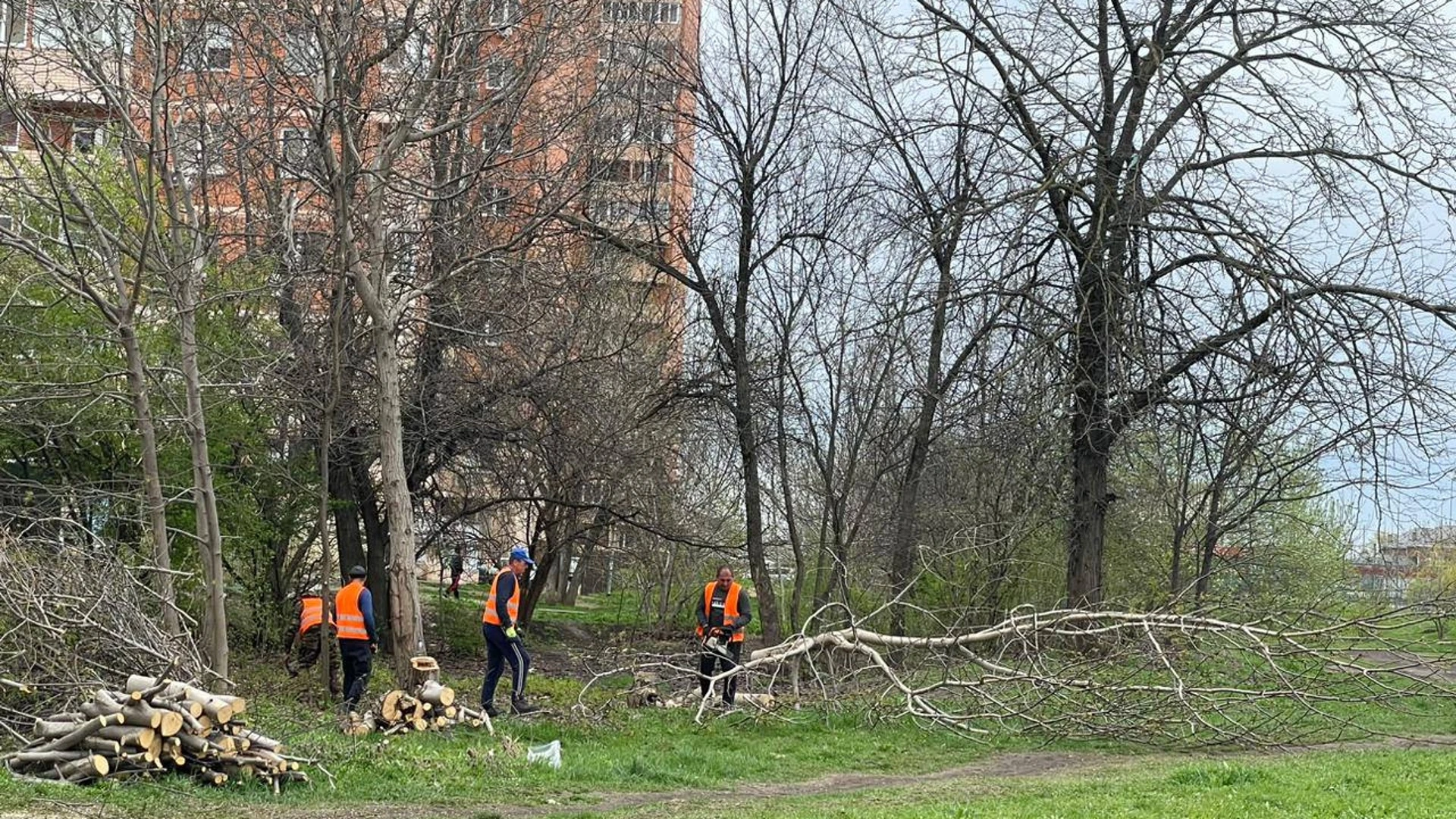 В Краснодаре благоустраивают сквер Изумрудный