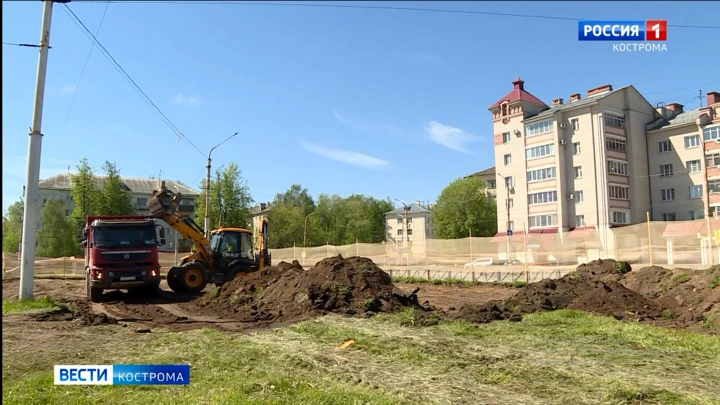 Вести. Кострома В Костроме начали работы по установке стелы «Город трудовой доблести»