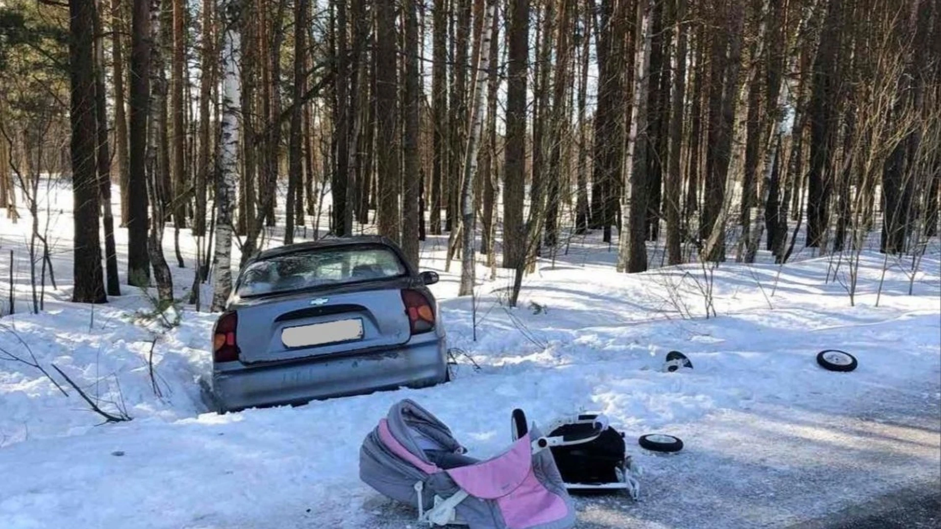 В Олонецком районе водитель сбил молодую женщину с коляской