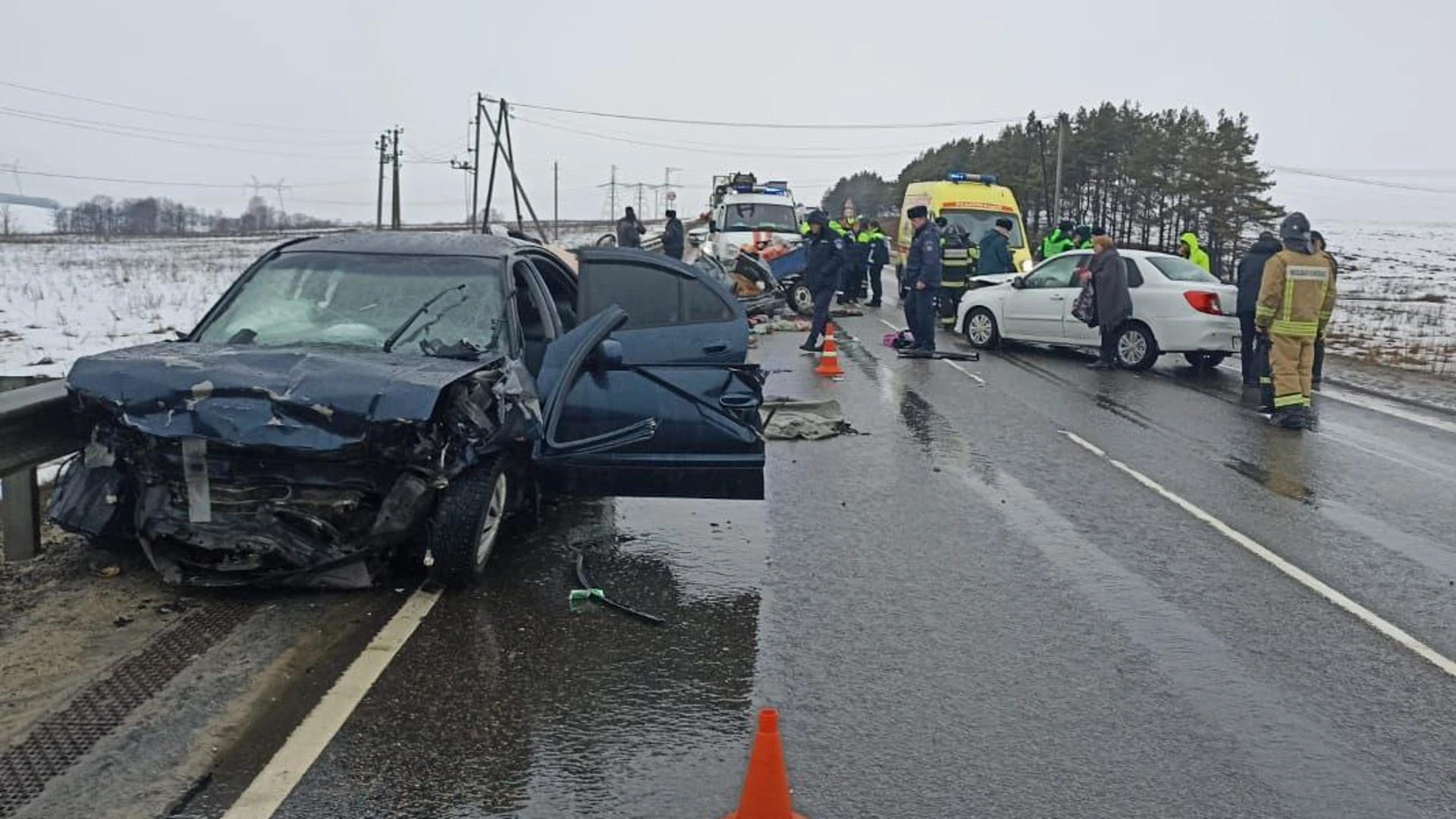 Пять человек погибли в тройном ДТП в Подмосковье