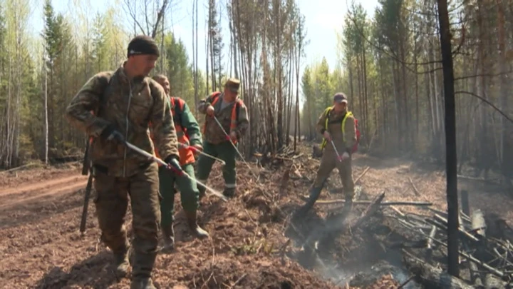 Вести. Иркутск Село Аносово в Усть-Удинском районе отбили от лесного пожара. В труднодоступных районах работает самолет Бе-200 из Красноярска